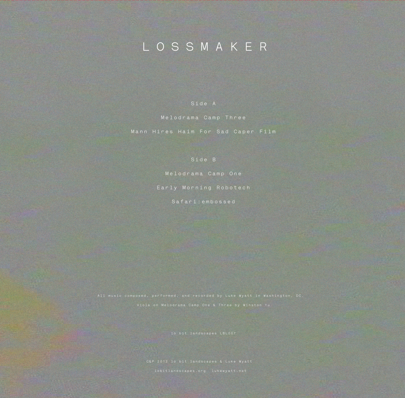 Lbl007 lossmaker lossmaker back